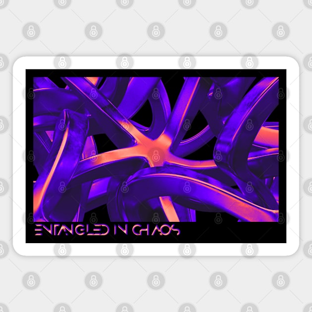 Entangled In Chaos v.2 Magnet by RAdesigns